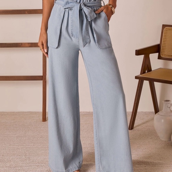 SORAYE WAIST TIE JEANS - Picture 4 of 5